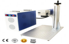 Stainless Steel Portable Fiber Laser Marking Machine by Yugma Impressions