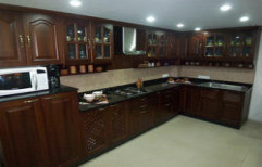 Wooden Modular Kitchen by Kaushik Enterprises