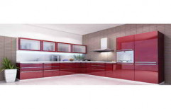 Acrylic Modular Kitchen by 3 Vision Interior Solution