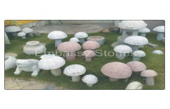 Decorative Stone Mushrooms by Embassy Stones Private Limited
