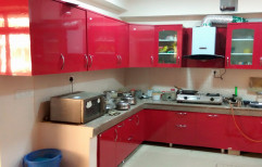 L Shape Modular Kitchen by Amar Safe Company