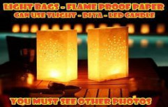 Light Bag Flame Retardant Paper Candle Holder Bag Diwali by Searching Eye Group