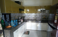 Modular Kitchen White by Renovation Services Provider