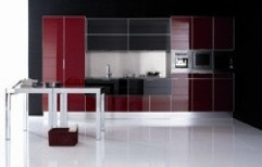 Modular Kitchen With Toughen Glass Shutter by Dayama World