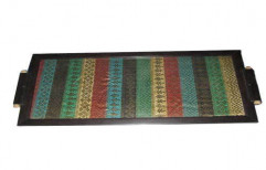 Multicolor Handicraft Wooden Tray by AKS Creations
