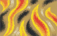 Fire Abstract Design Mosaic Tile by Reliable Decor