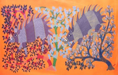 Gond Painting Hand-Made by Paramshanti Infonet India Private Limited