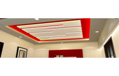 Living Room False Ceiling by NCR Professsionals