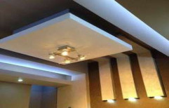 Living Room False Ceiling by Mf Interior Designer