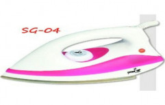 Pink and White Electric Iron by Seema Gift Electricals