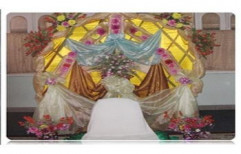 Reception Floral Decorations by Wall Beauty Decorum