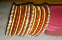 Silk Thread Bangles Set by Jeevika Creations