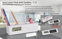 Space Saver Clock With Tumbler by Gift Well Gifting Co.