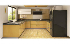 U Shaped Modular Kitchen by Alstona Interiors & Furnitures