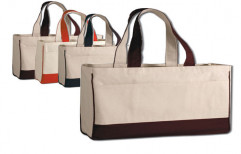 Canvas Tesco Style Bag With Piping by Giriraj Nature Care Bags