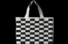 Chess Pattern Cotton Bag by Innovana Impex