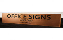 Copper Etching Name Plate by Glow India Led