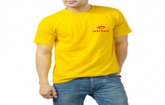 Cotton Round Neck T-Shirt by SRA Enterprise