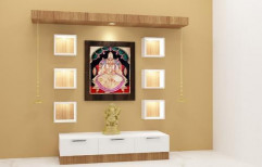 Designer pooja unit by FL Interiors & Decors