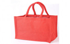 Red Jute Bag by Sai Jutex