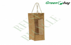 Single Bottle Jute Wine Bag by Green Packaging Industries (P) Limited