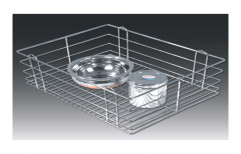 Stainless Steel Kitchen Basket by Shresh Interior Product