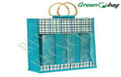 Three Bottle Jute Bags by Green Packaging Industries (P) Limited