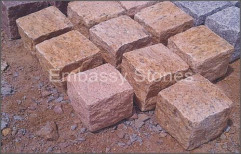 Cubes Yellow Granite by Embassy Stones Private Limited