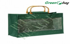 Horizontal Jute Bottle Bag by Green Packaging Industries (P) Limited