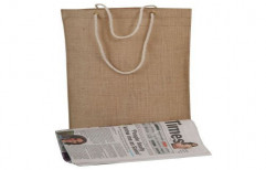 Jute Newspaper Bag by Flymax Exim