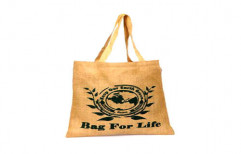 Jute Tote Printed Bag by Giriraj Nature Care Bags