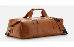 Leather Duffle Bag by Omkar Bags
