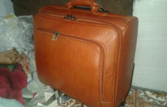 Premium Quality Genuine Leather Suitcases/trolleybags 7000 by Jain Leather Agencies
