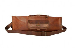 Pure Leather Duffle Bag by Omkar Bags