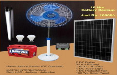 Solar DC Operated Home Lighting System by Matrix International