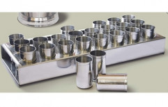 Stainless Steel Sample Bottle Stand & Bottles by Krishna Allied Industries Private Limited