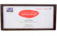 Wooden Frame for Certificates by SRA Enterprise