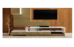 Wooden TV Unit by SS Interiors