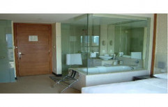Bathroom Glass Partition by Om Sai Interior