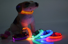 Dog Glow Flashing Led Dog Puppy Cat Collar Leopard Print by Evergrow International