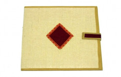 Embroidered Jute File Folder by Ryna Exports