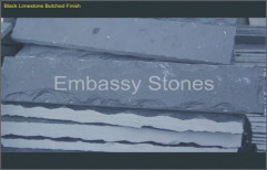 Black Limestone Butched Finish by Embassy Stones Private Limited