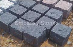 Black Setts Cobblestone by Embassy Stones Private Limited