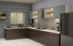 L Shaped Modular Kitchen by Square Designs