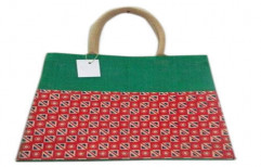 Printed Jute Shopping Bag by Uma Spinners Pvt. Ltd.