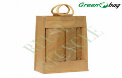 4 Bottle Jute Bag by Green Packaging Industries (P) Limited