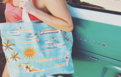 Canvas Beach Tote Bag by Flymax Exim