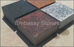 Cobble Stones Machine Cut 100x100x50 by Embassy Stones Private Limited