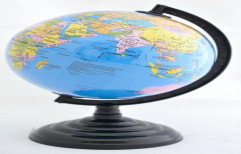 Globe With Metal Base Political World Globe On Foot Stand Educational Globe / World Globe / Laminate by Harvard Online Shop