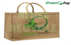 Jute Shopping Bags with Customized Print by Green Packaging Industries (P) Limited